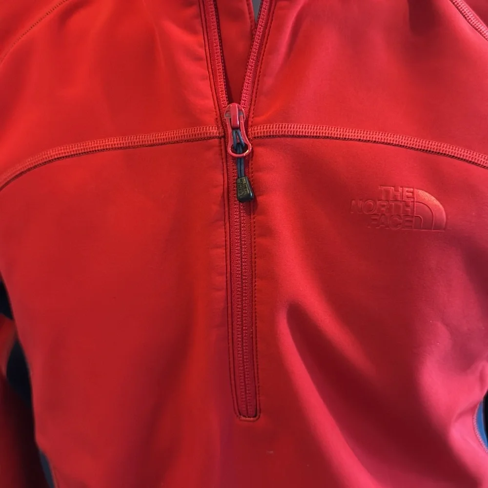The North Face Men’s Red and‎ Black quarter zip Jacket